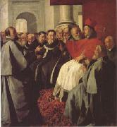 ZURBARAN  Francisco de St Bonaventure at the Council of Lyons (mk05) oil painting artist